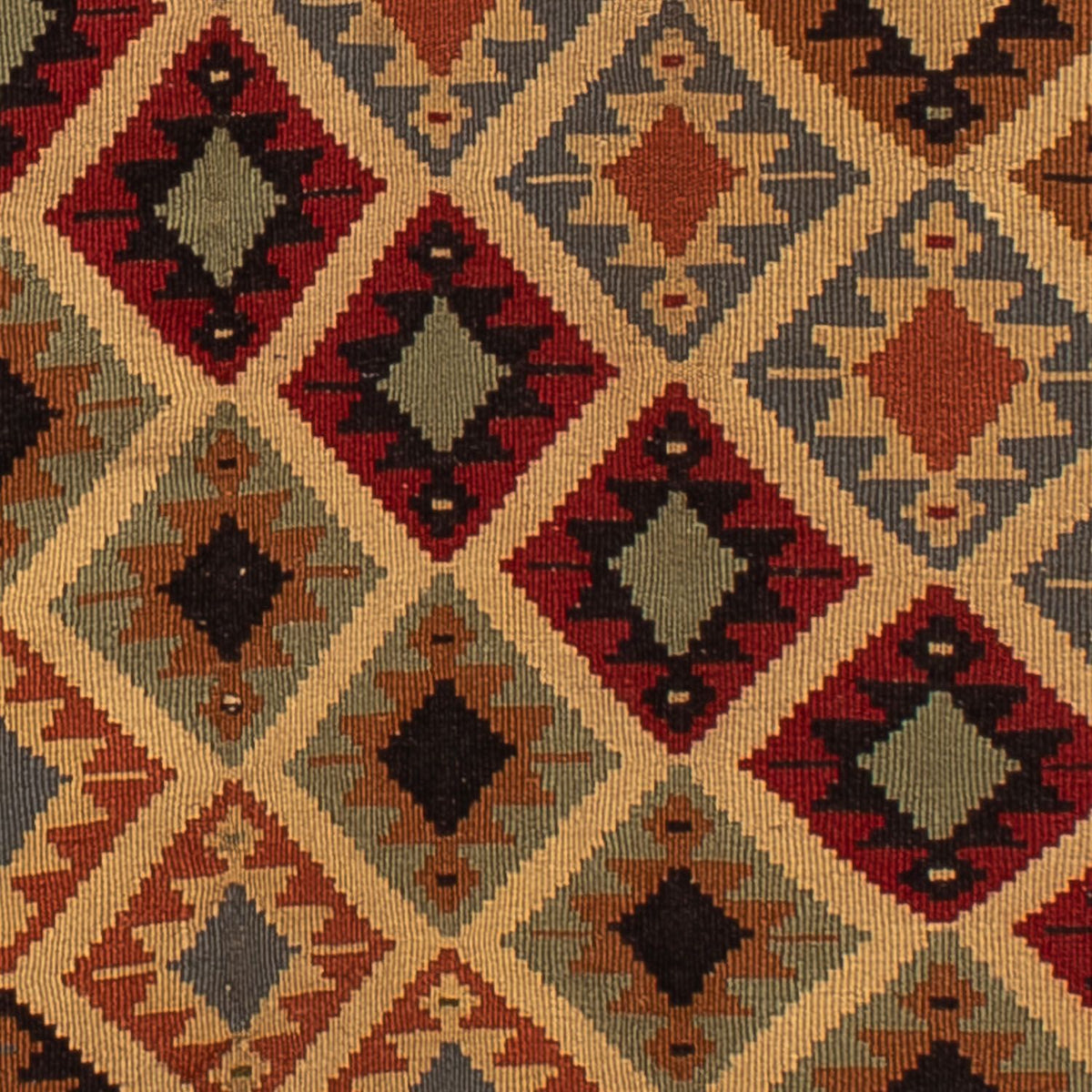 Dywan Kelim - Orientalny - 185 x 120 cm - brązowy