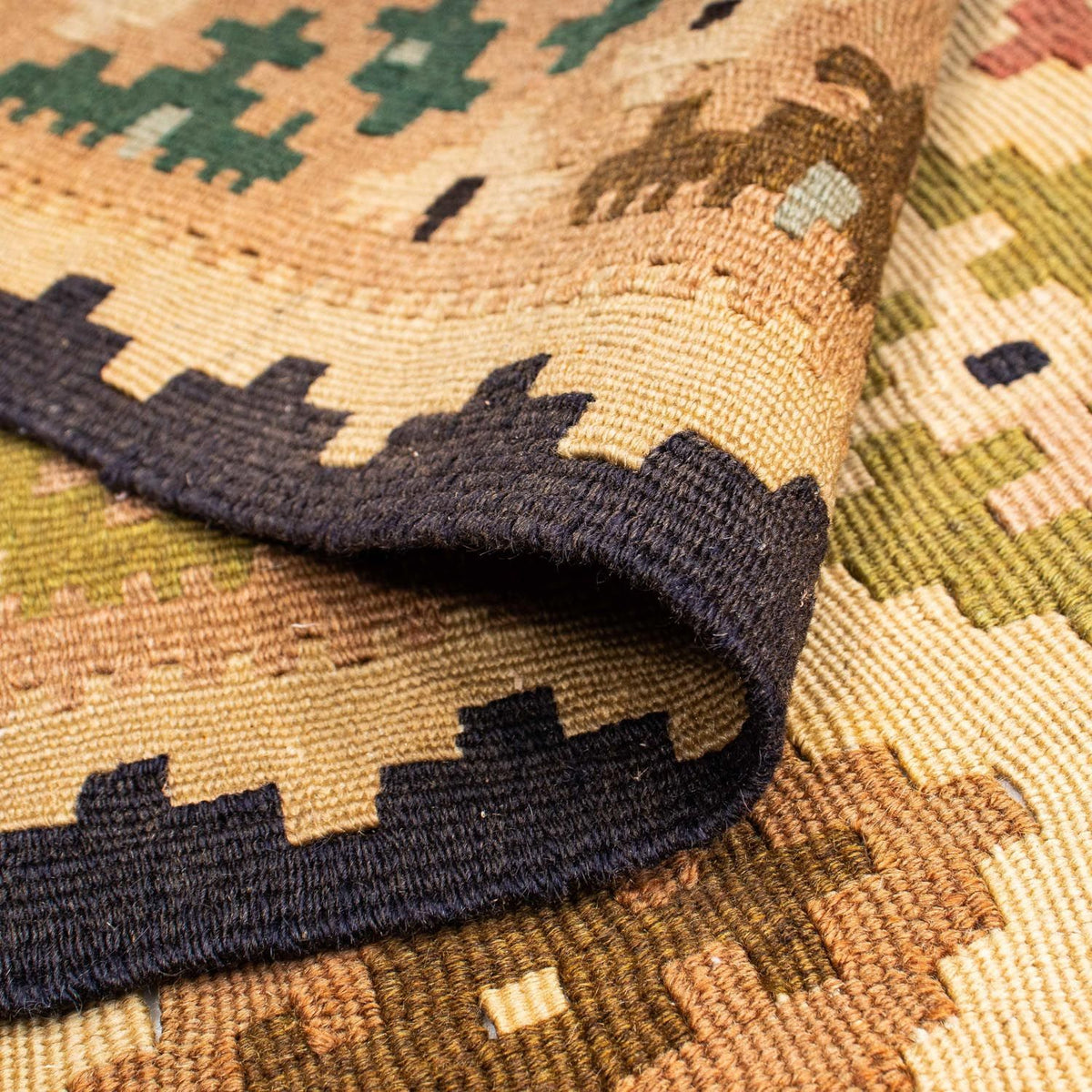 Dywan Kelim - Orientalny - 223 x 132 cm - beżowy