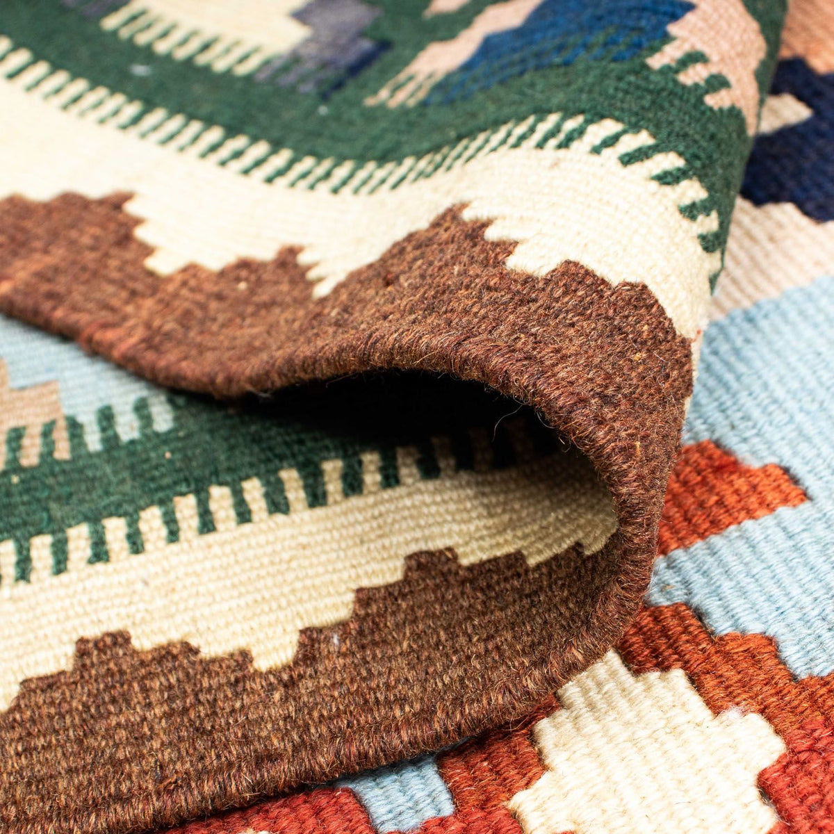 Dywan Kelim - Orientalny - 203 x 150 cm - beżowy