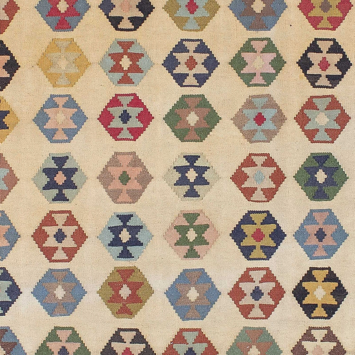 Dywan Kelim - Orientalny - 216 x 127 cm - beżowy