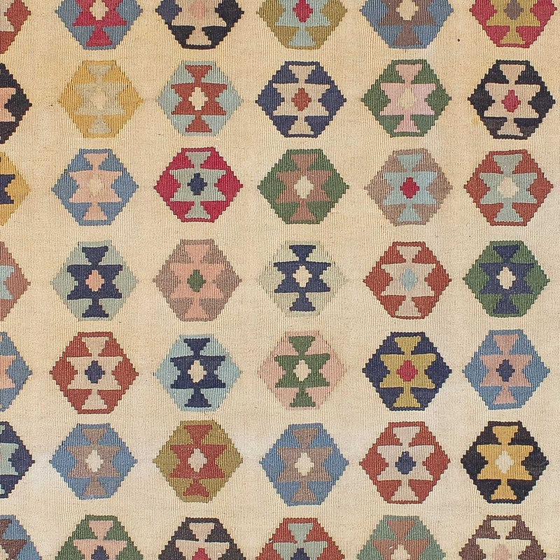 Dywan Kelim - Orientalny - 216 x 127 cm - beżowy