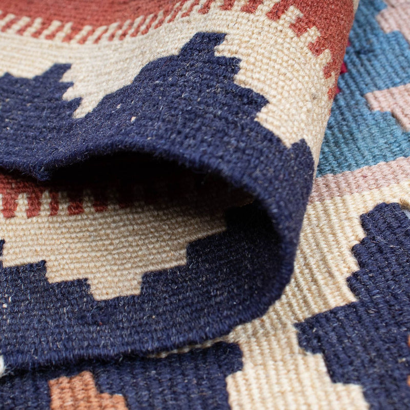 Dywan Kelim - Orientalny - 194 x 114 cm - wielokolorowy