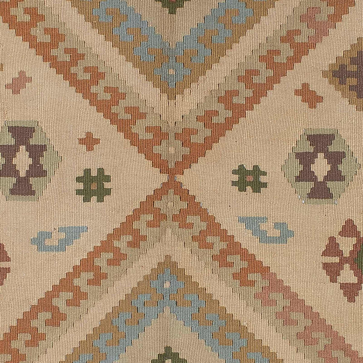 Dywan Kelim - Orientalny - 187 x 152 cm - jasnobrązowy