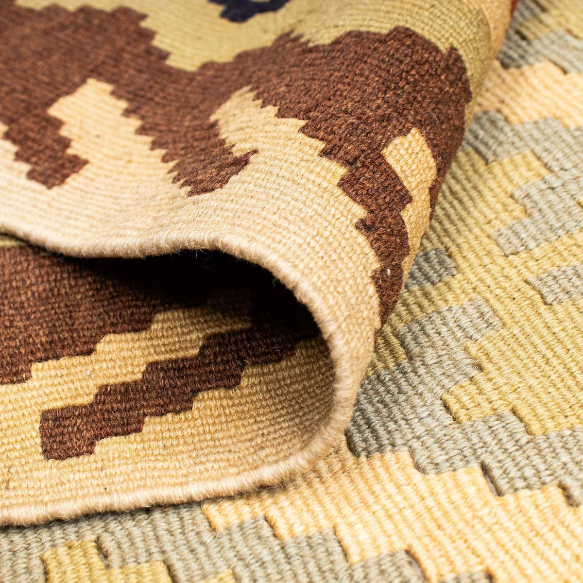 Dywan Kelim - Orientalny - 200 x 147 cm - beżowy