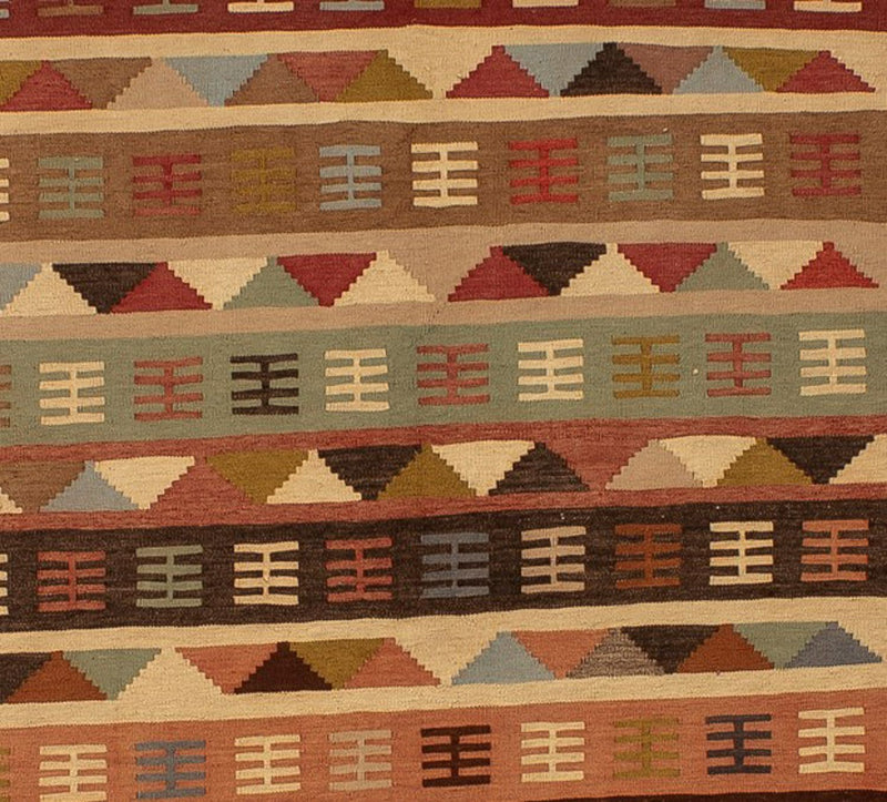 Dywan Kelim - Orientalny - 191 x 125 cm - brązowy