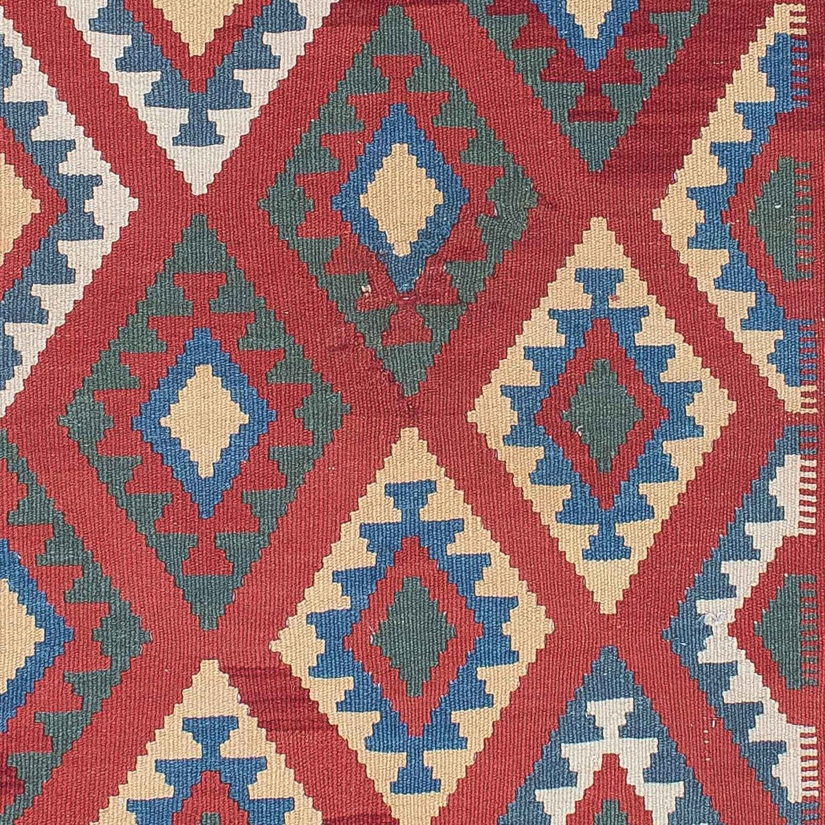 Dywan Kelim - Orientalny - 186 x 125 cm - ciemna czerwień