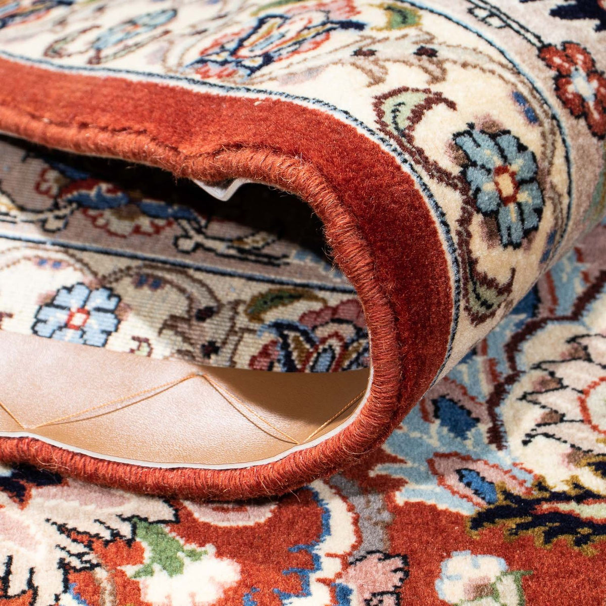 Dywan perski - Ghom - 232 x 180 cm - ciemna czerwień