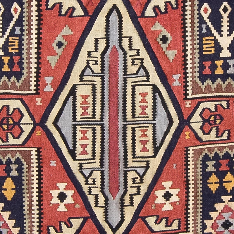 Biegacz Dywan Kelim - Orientalny - 382 x 102 cm - wielokolorowy