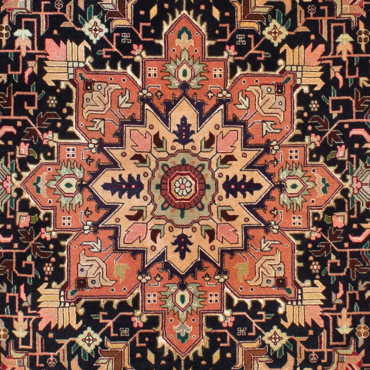 Dywan perski - Tabriz - Królewski - 203 x 150 cm - jasnobrązowy