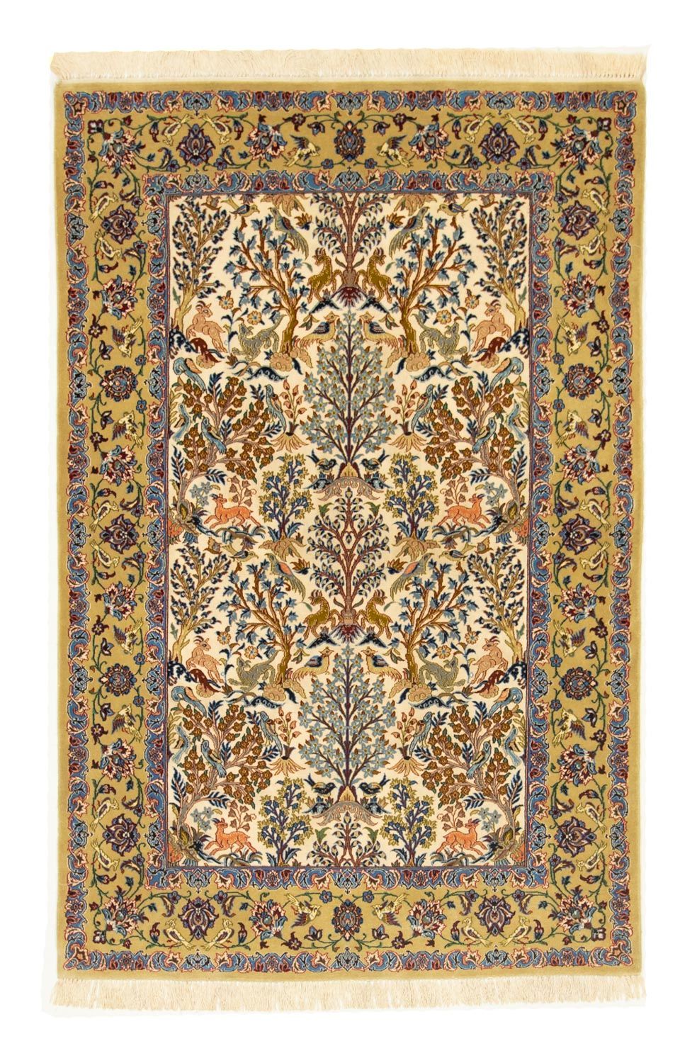 Dywan perski - Isfahan - Premium - 170 x 109 cm - beżowy