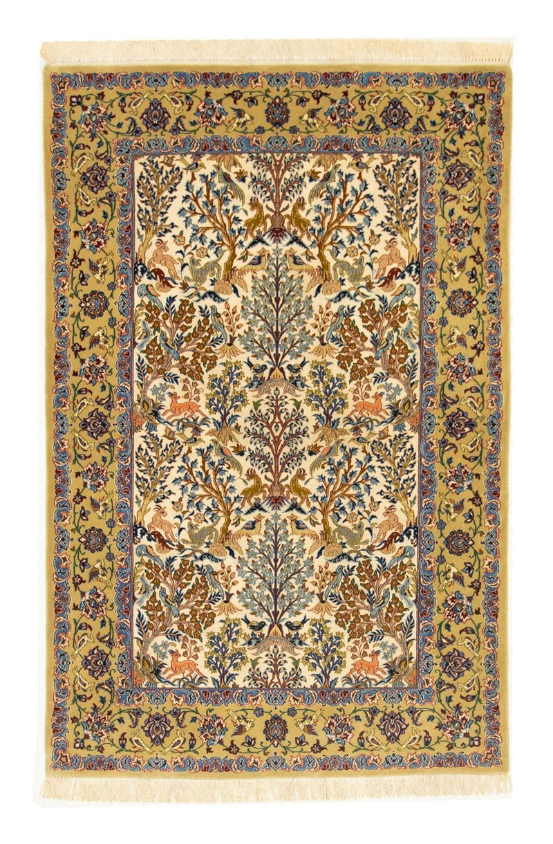 Dywan perski - Isfahan - Premium - 170 x 109 cm - beżowy