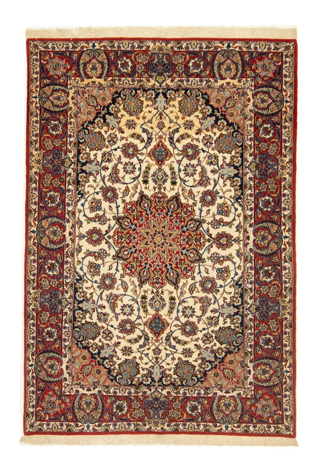 Dywan perski - Isfahan - Premium - 160 x 110 cm - beżowy