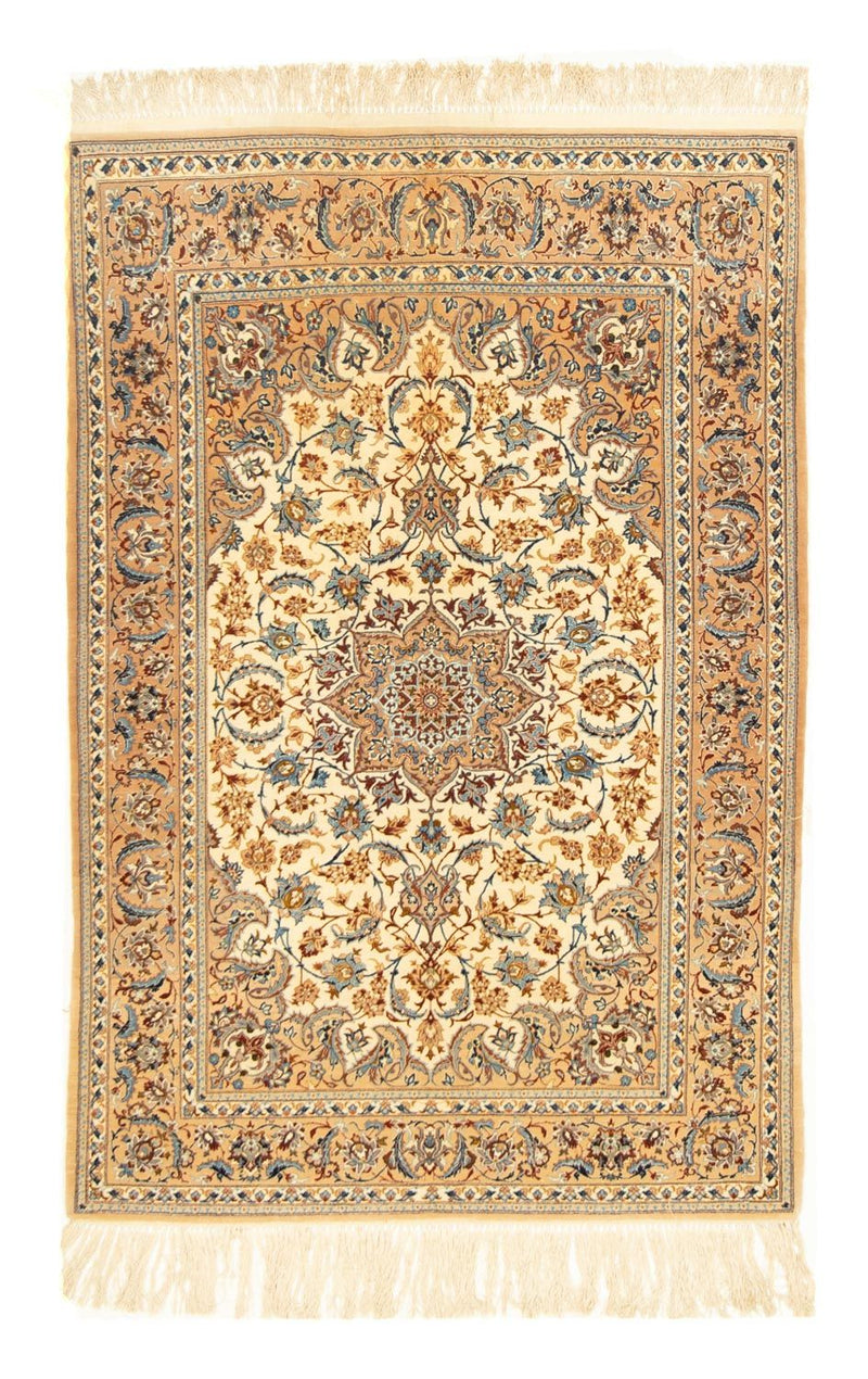 Dywan perski - Isfahan - Premium - 160 x 110 cm - beżowy