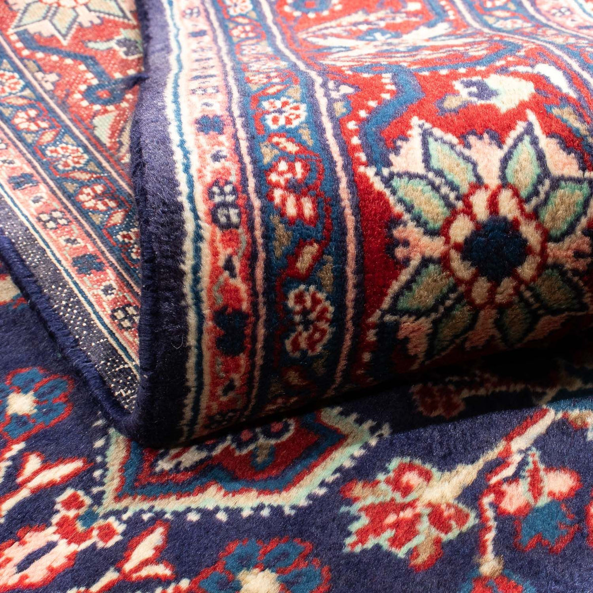 Perski dywan - Nomadyczny - 211 x 132 cm - ciemnoniebieski