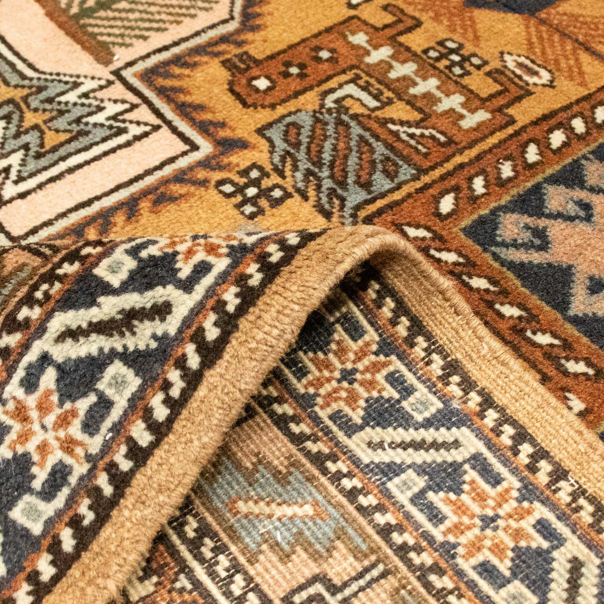 Perski dywan - Nomadyczny - 197 x 144 cm - jasnobrązowy