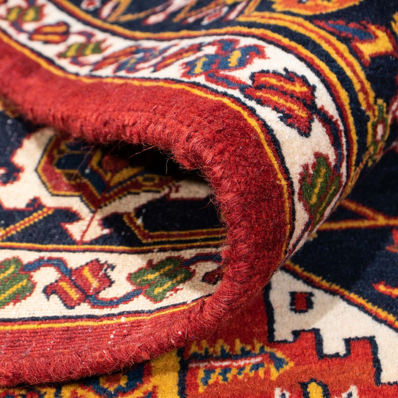 Dywan Gabbeh - Kashkuli perski - 200 x 180 cm - ciemna czerwień