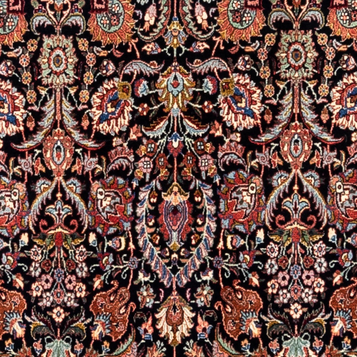 Perski dywan - Bijar - Royal - 295 x 210 cm - ciemnoniebieski