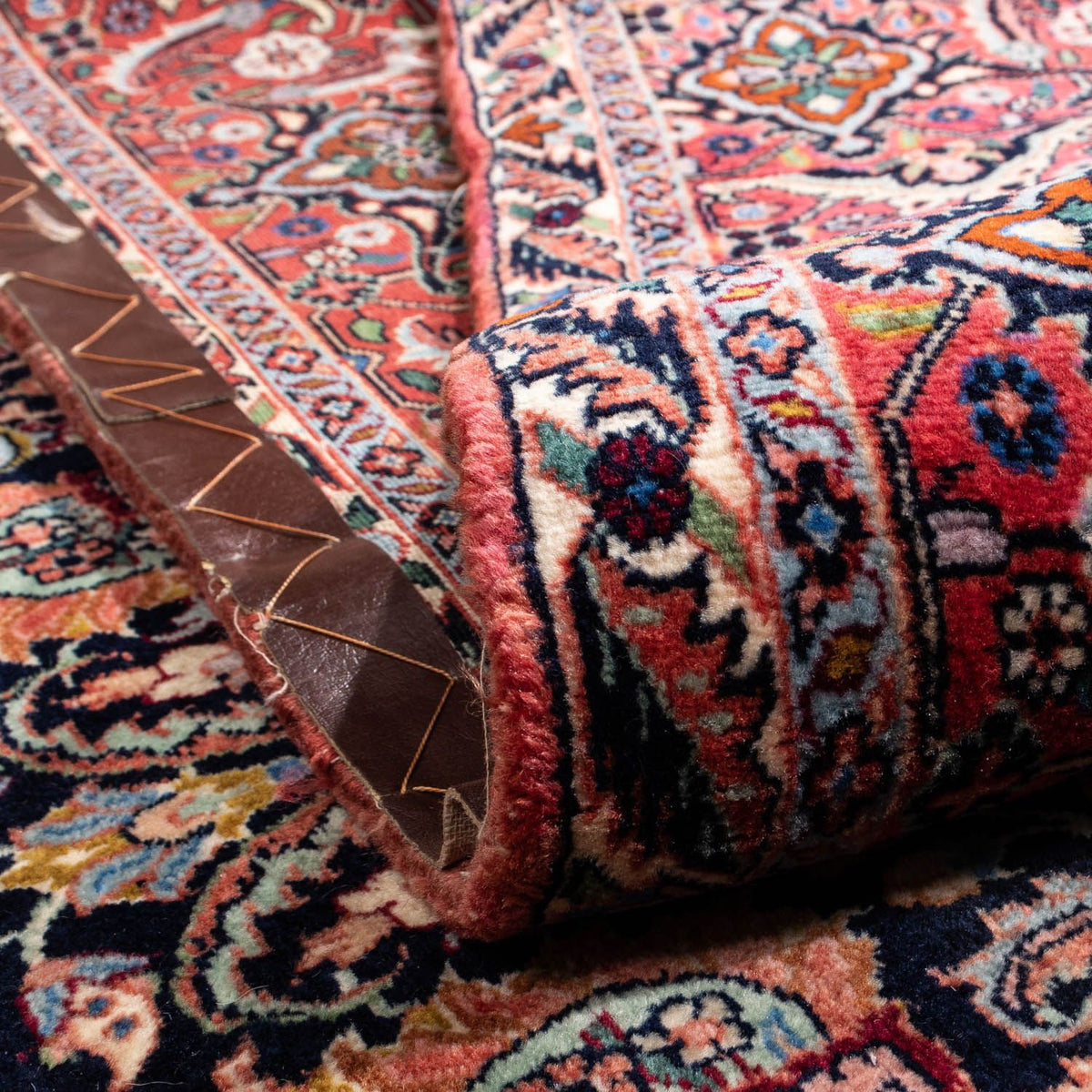 Perski dywan - Bijar - Royal - 295 x 210 cm - ciemnoniebieski