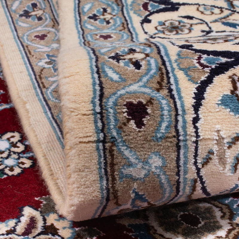 Dywan perski - Nain - 297 x 190 cm - ciemna czerwień