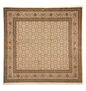 Dywan perski - Tabriz kwadratowy  - 248 x 243 cm - beżowy