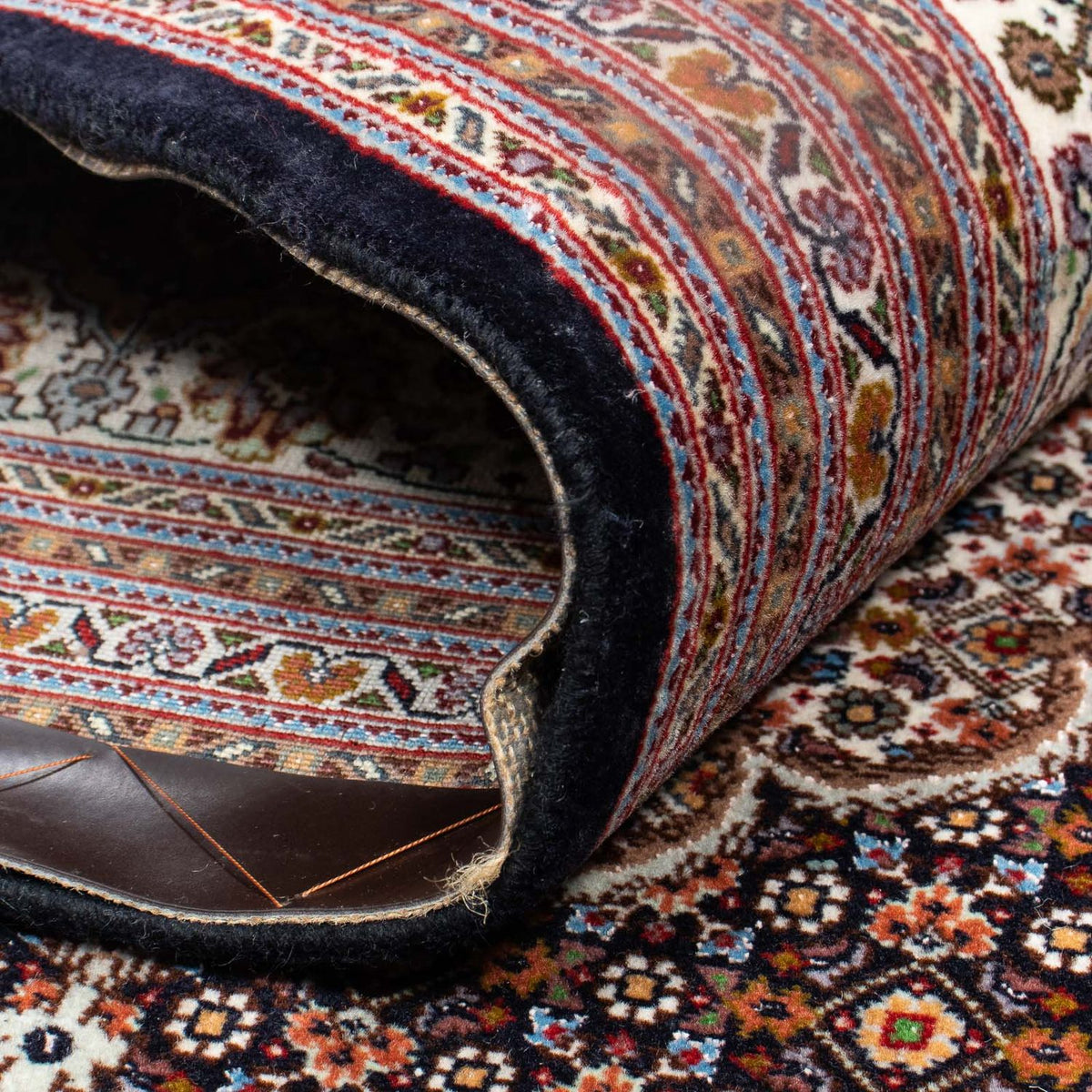 Dywan perski - Tabriz - 340 x 255 cm - ciemnobrązowy