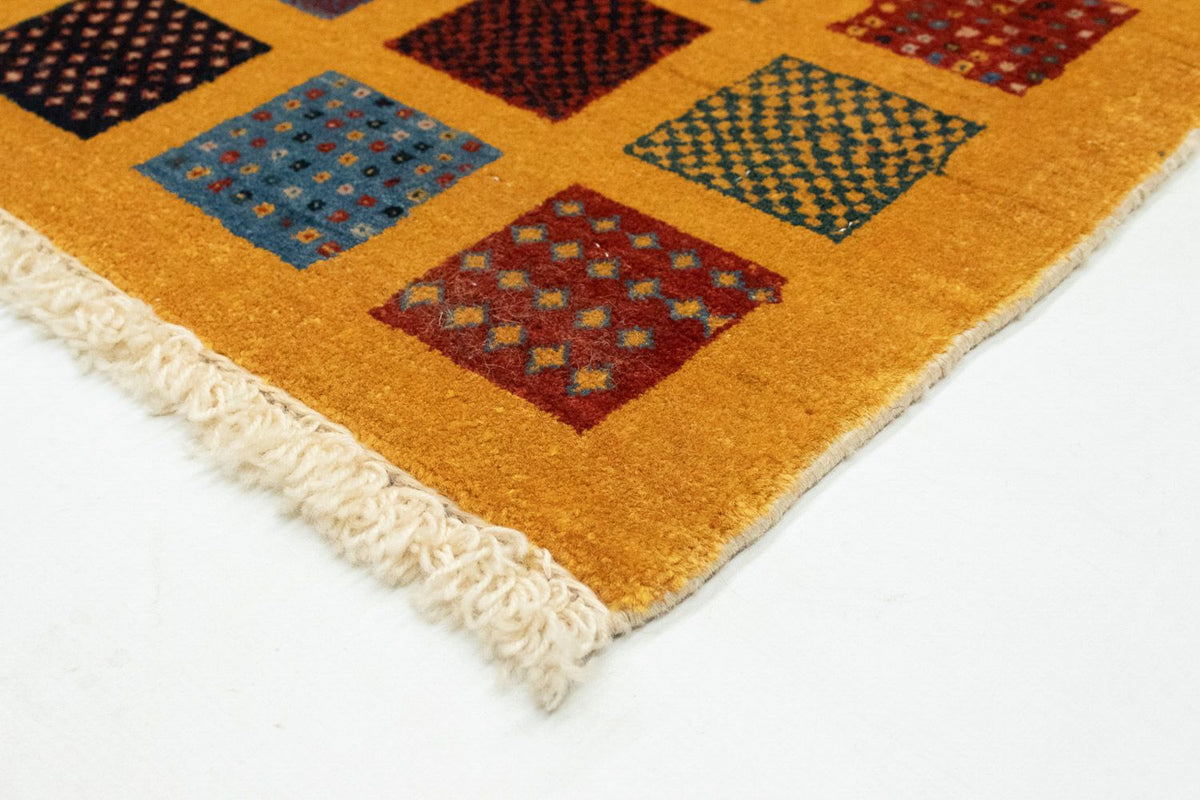 Dywan Gabbeh - Loribaft Perski - 154 x 112 cm - pomarańczowy