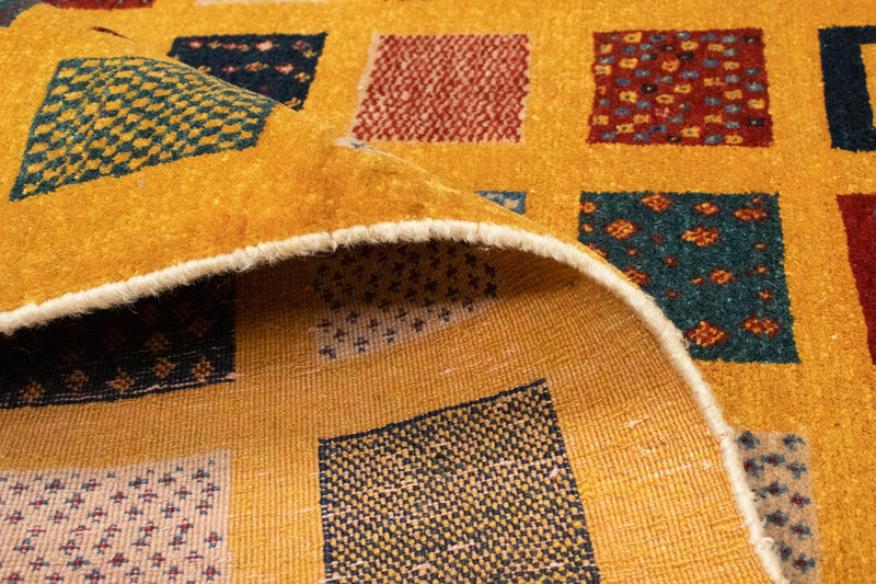 Dywan Gabbeh - Loribaft Perski - 154 x 112 cm - pomarańczowy