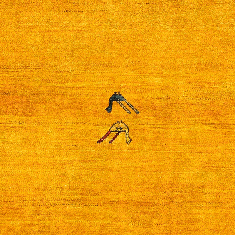 Dywan Gabbeh - Loribaft Perski - 143 x 109 cm - złoto