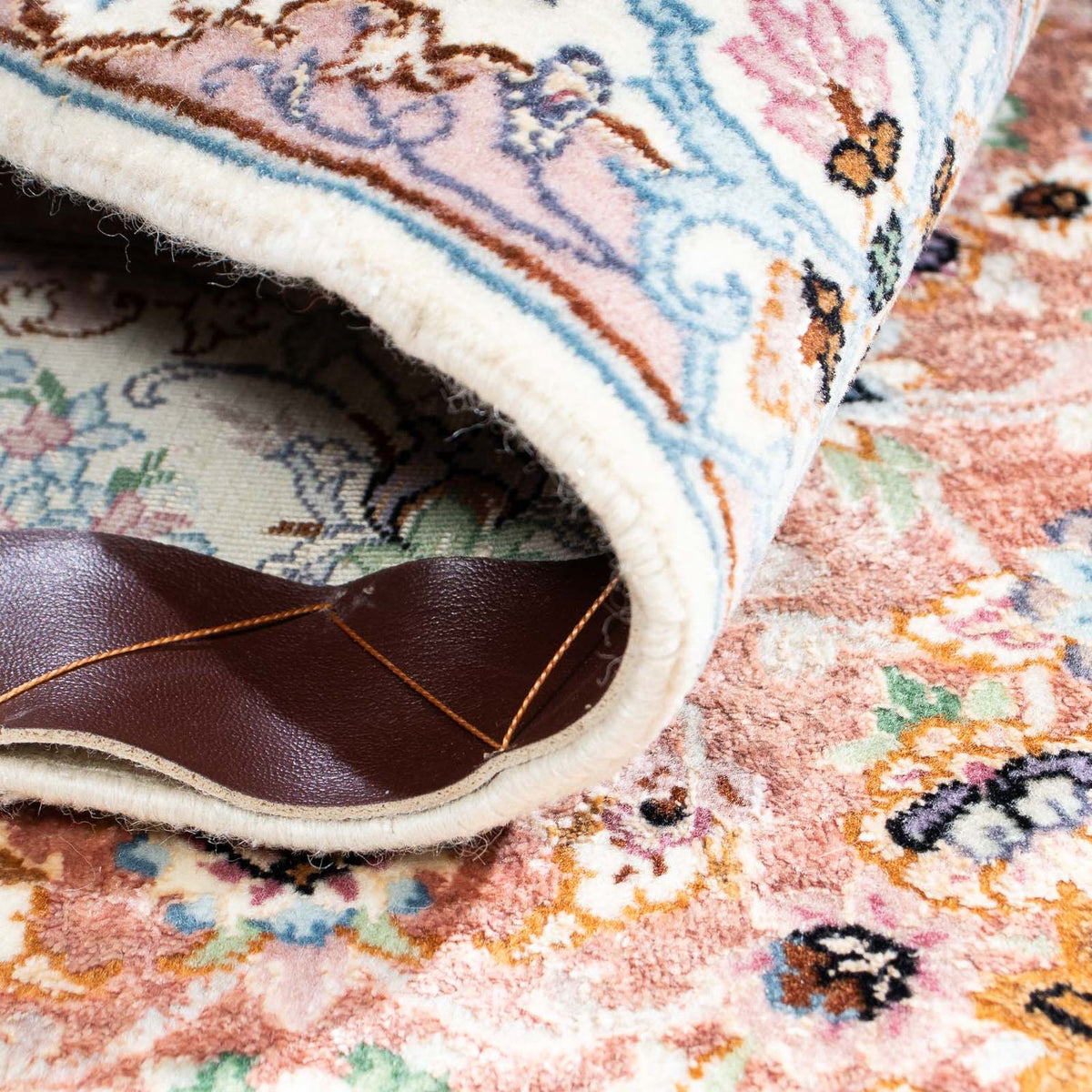 Dywan perski - Isfahan - Premium - 118 x 84 cm - różowy