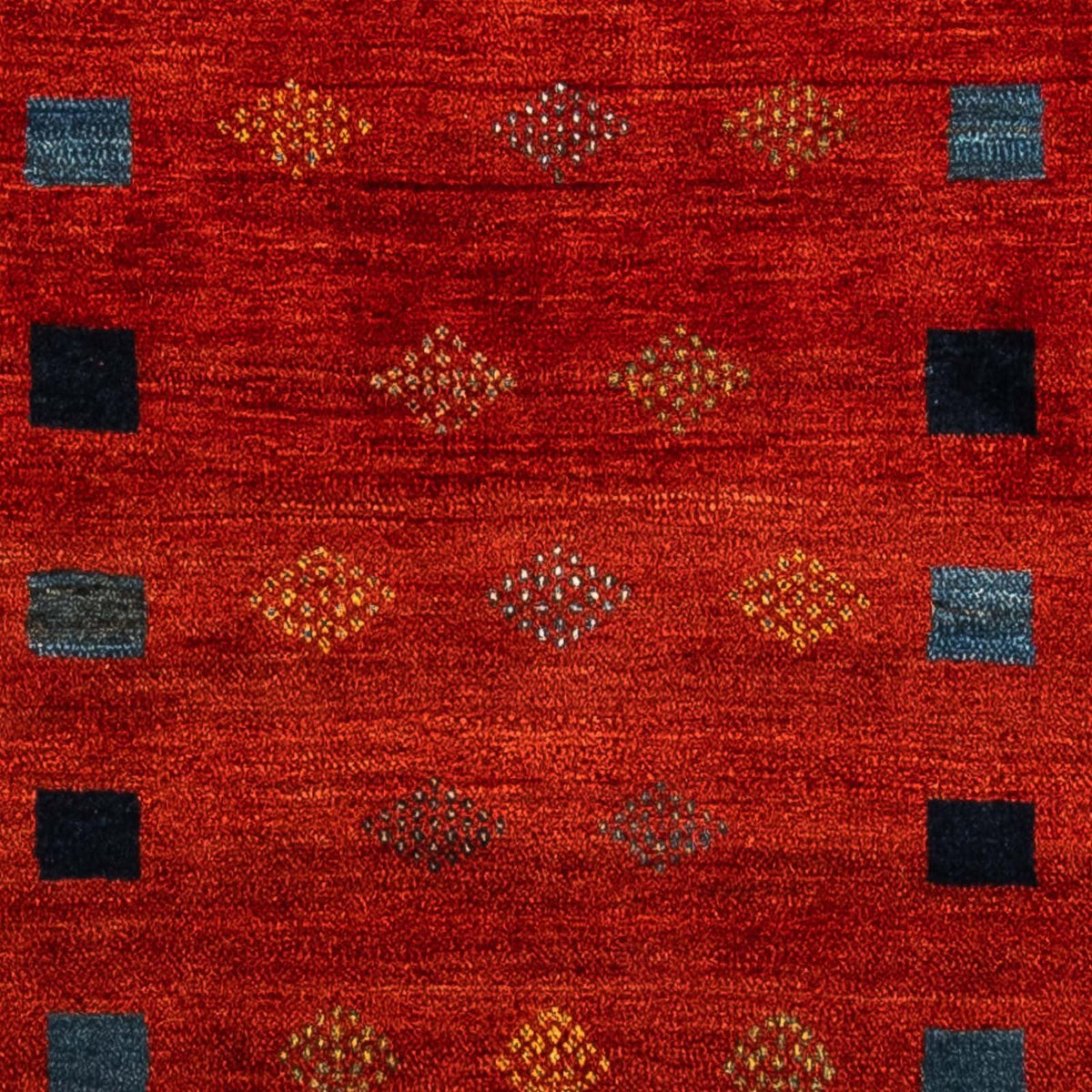 Dywan Gabbeh - Loribaft Perski - 145 x 112 cm - ciemna czerwień