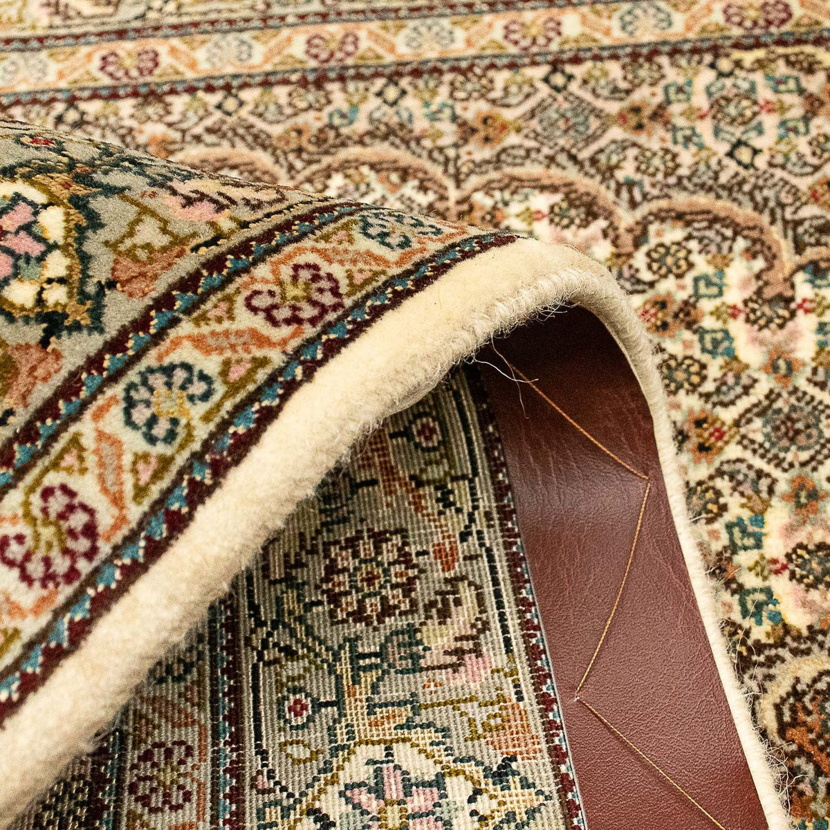 Dywan perski - Tabriz - Królewski - 124 x 80 cm - beżowy