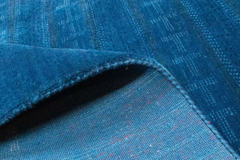 Dywan Gabbeh - Loribaft Perski - 243 x 171 cm - niebieski