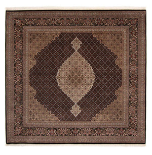 Dywan perski - Tabriz - 253 x 246 cm - ciemnoniebieski