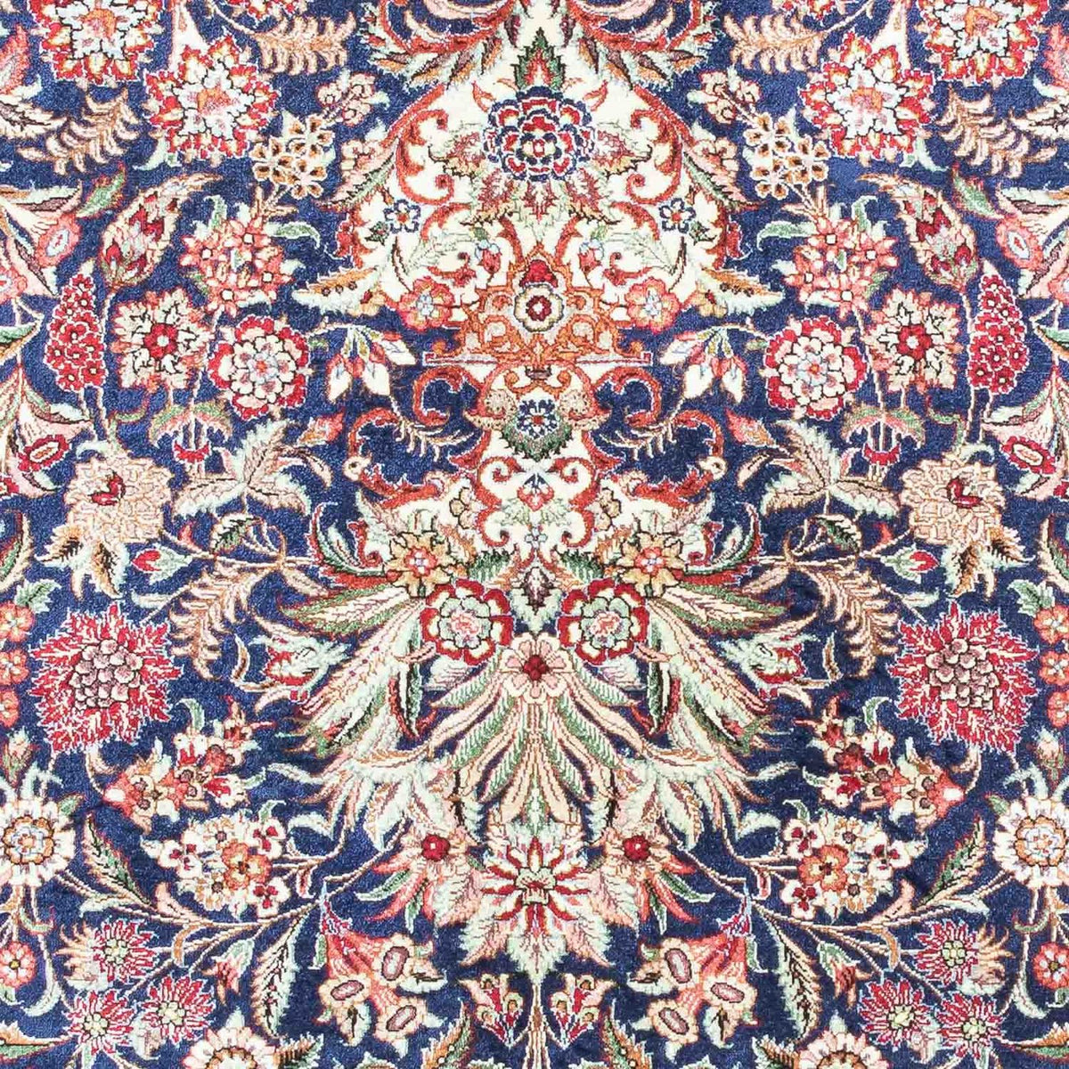 Dywan perski - Ghom - 118 x 80 cm - ciemnoniebieski