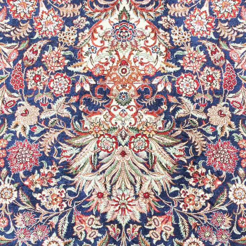 Dywan perski - Ghom - 118 x 80 cm - ciemnoniebieski