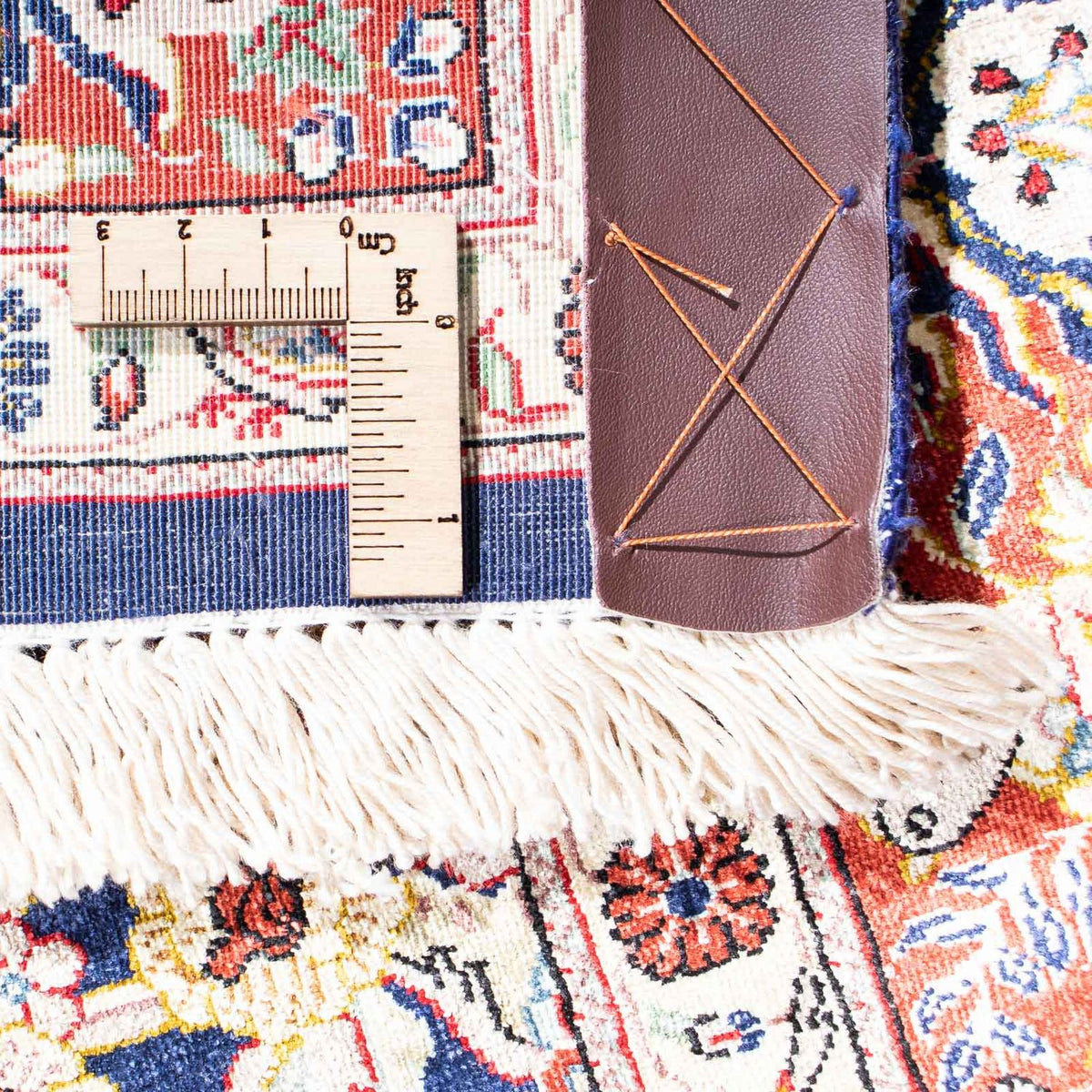 Dywan perski - Ghom - 147 x 104 cm - ciemnoniebieski