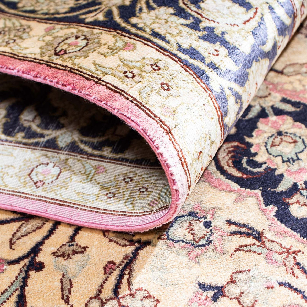 Dywan perski - Ghom - 151 x 98 cm - beżowy