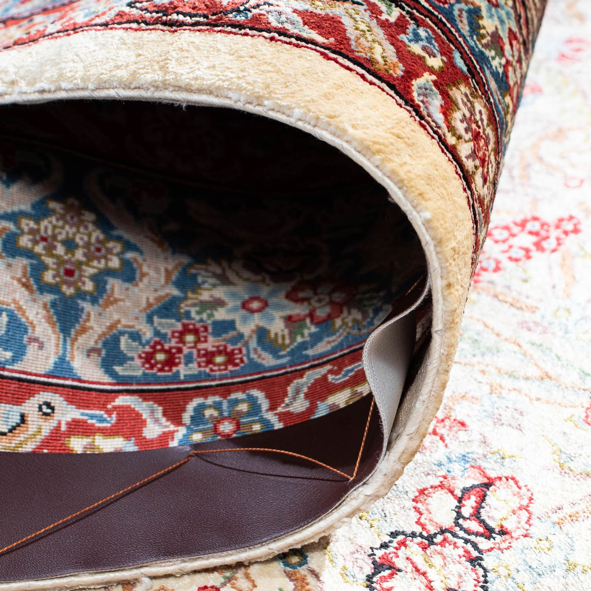 Dywan perski - Ghom - 157 x 99 cm - beżowy