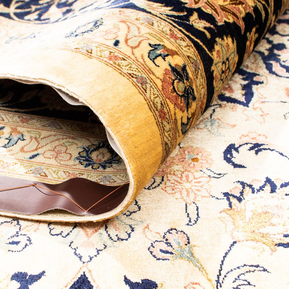 Dywan perski - Ghom - 297 x 194 cm - beżowy