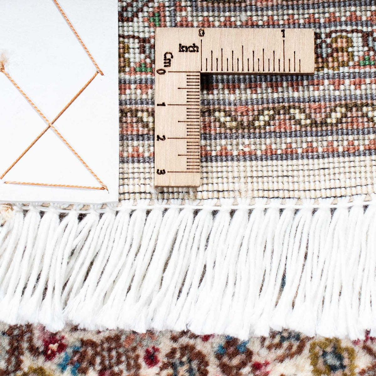 Dywan perski - Tabriz - 242 x 168 cm - jasnobrązowy