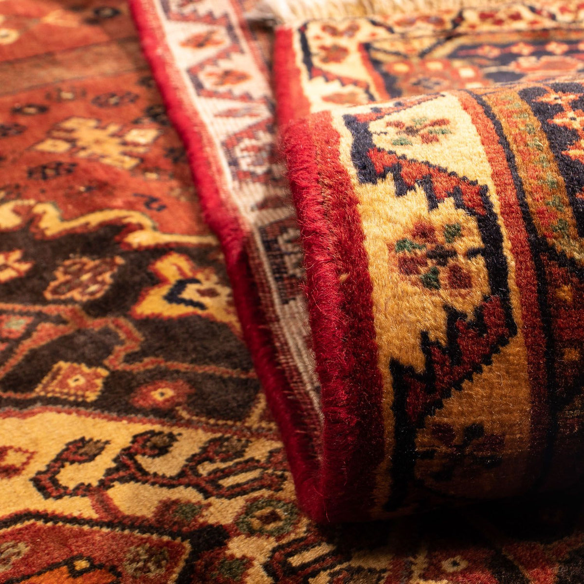 Perski dywan - Nomadyczny - 307 x 206 cm - ciemna czerwień