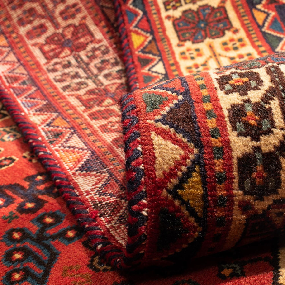 Perski dywan - Nomadyczny - 302 x 208 cm - ciemna czerwień