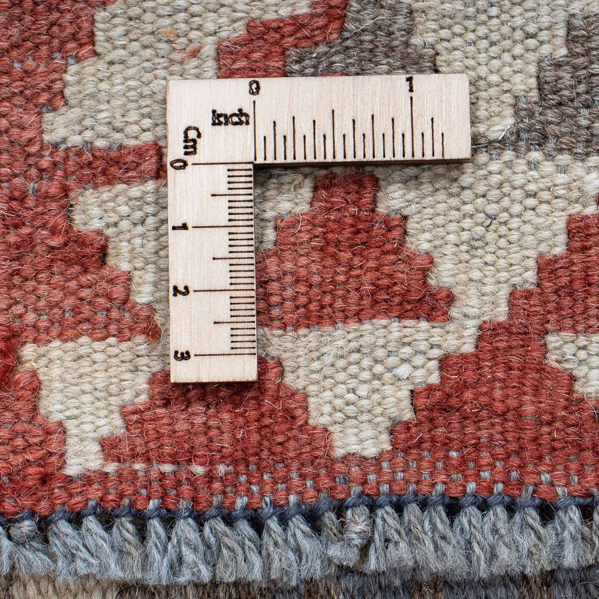 Biegacz Dywan Kelim - Splash - 200 x 65 cm - czerwony