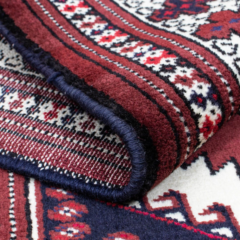 Perski dywan - Nomadyczny - 129 x 94 cm - ciemna czerwień