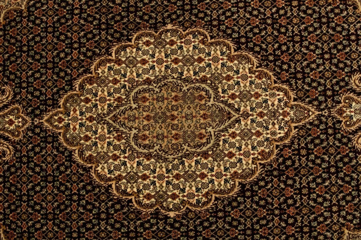 Dywan perski - Tabriz - Królewski - 159 x 101 cm - czarny