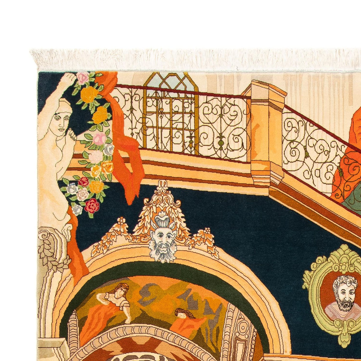 Dywan perski - Tabriz - Królewski - 290 x 198 cm - wielokolorowy