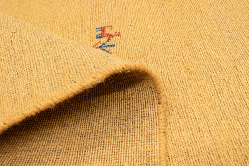 Biegacz Dywan Gabbeh - perski - 278 x 80 cm - złoto