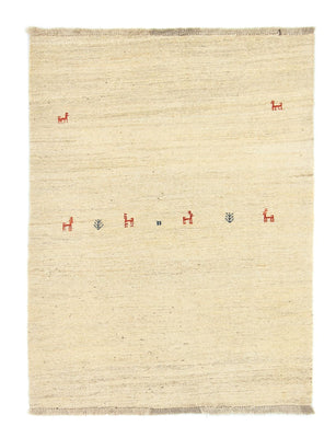 Dywan Gabbeh - perski - 138 x 105 cm - beżowy