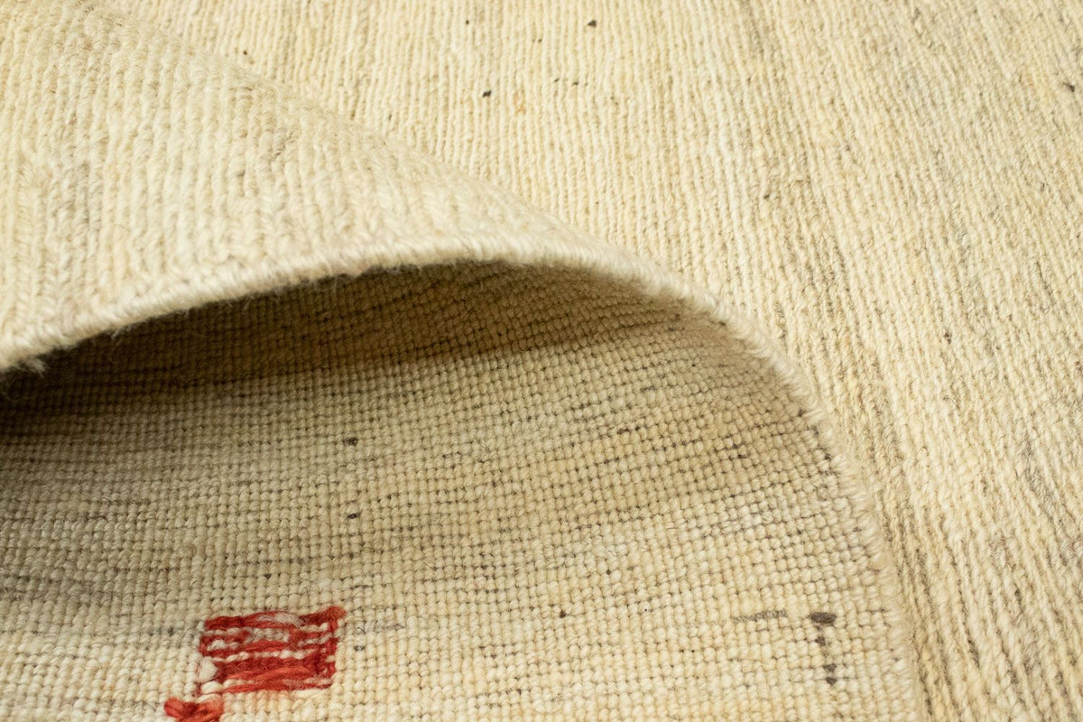 Dywan Gabbeh - perski - 138 x 105 cm - beżowy