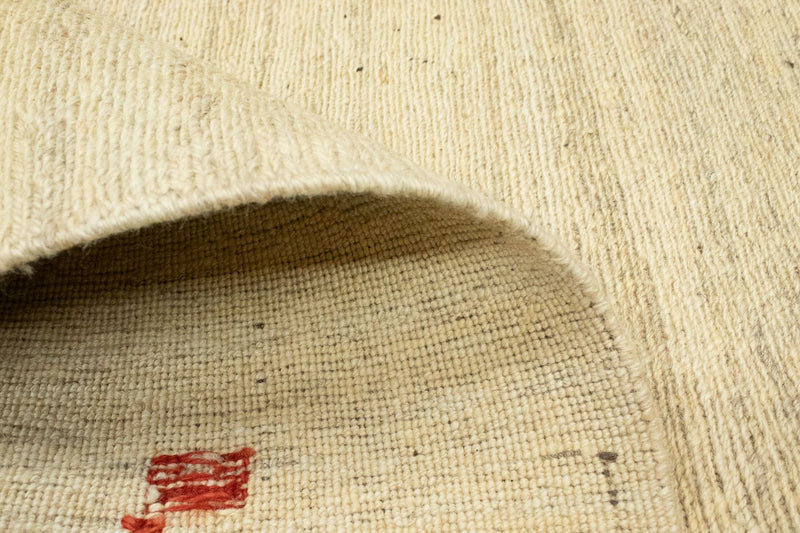 Dywan Gabbeh - perski - 138 x 105 cm - beżowy